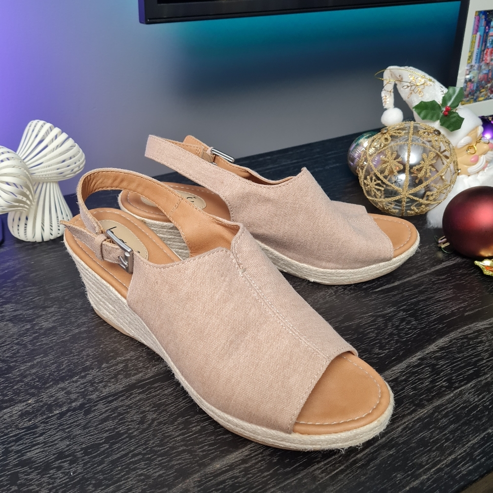 BOC Espadrilles Sandals Womens Ankle Strap Sandals Womens Sz 10
